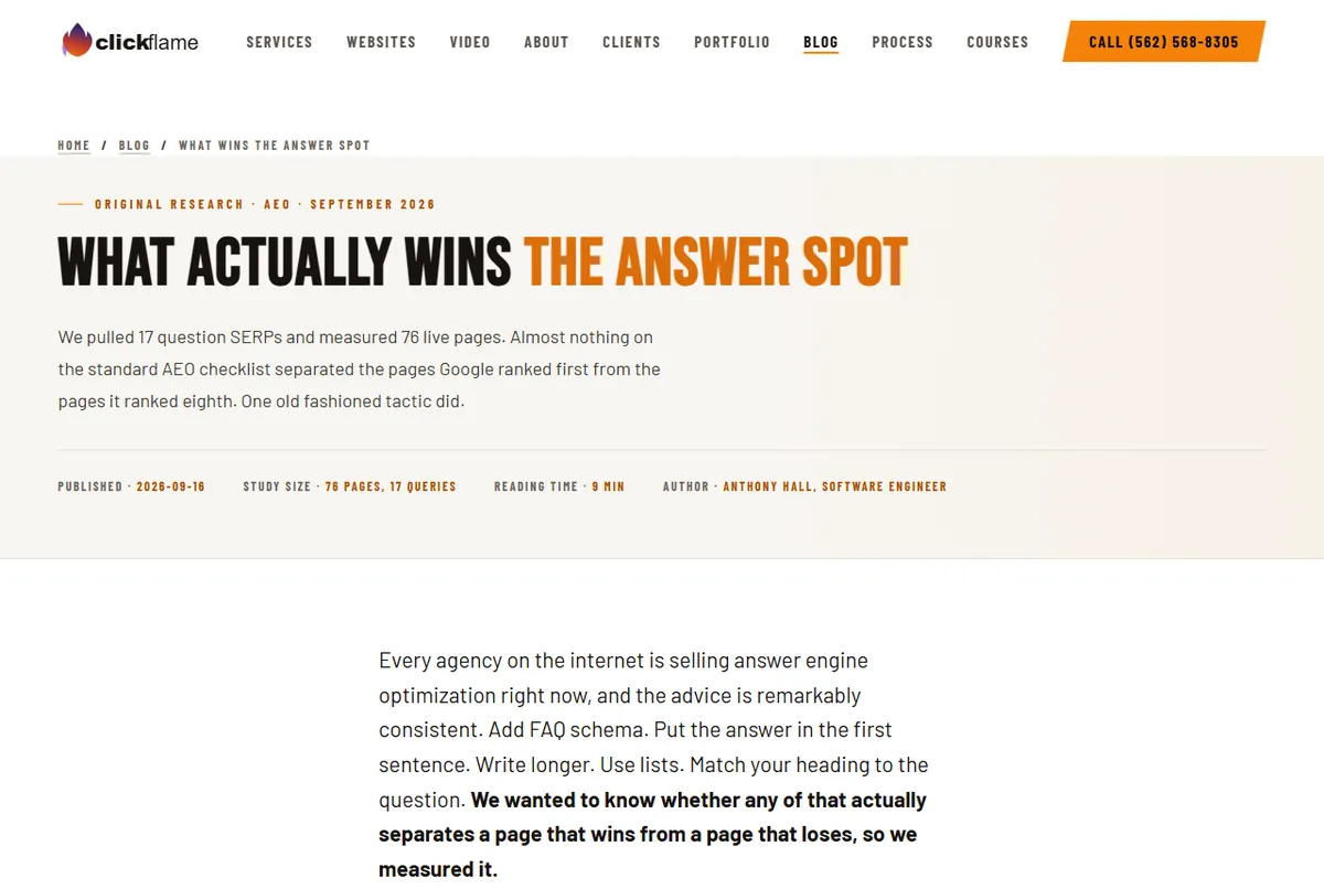 Our 2026 study of what the top 3 results actually do.